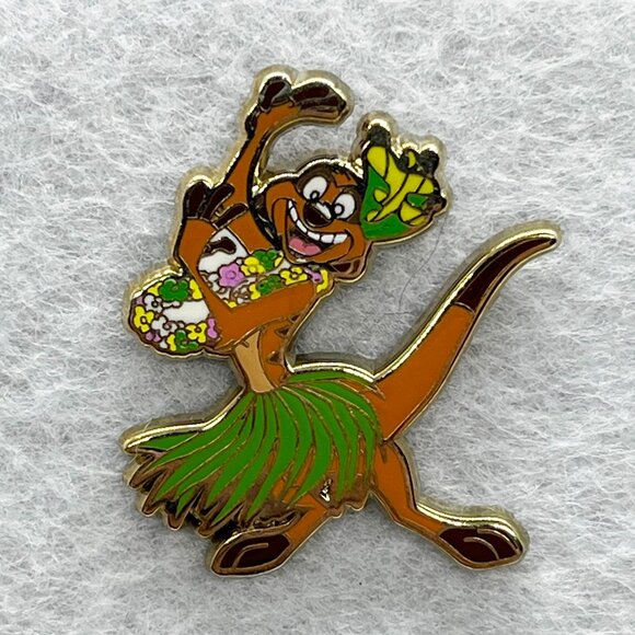 Disney | Jewelry | 525 Disneythe Lion King Timon Hula Dancing Pin ...
